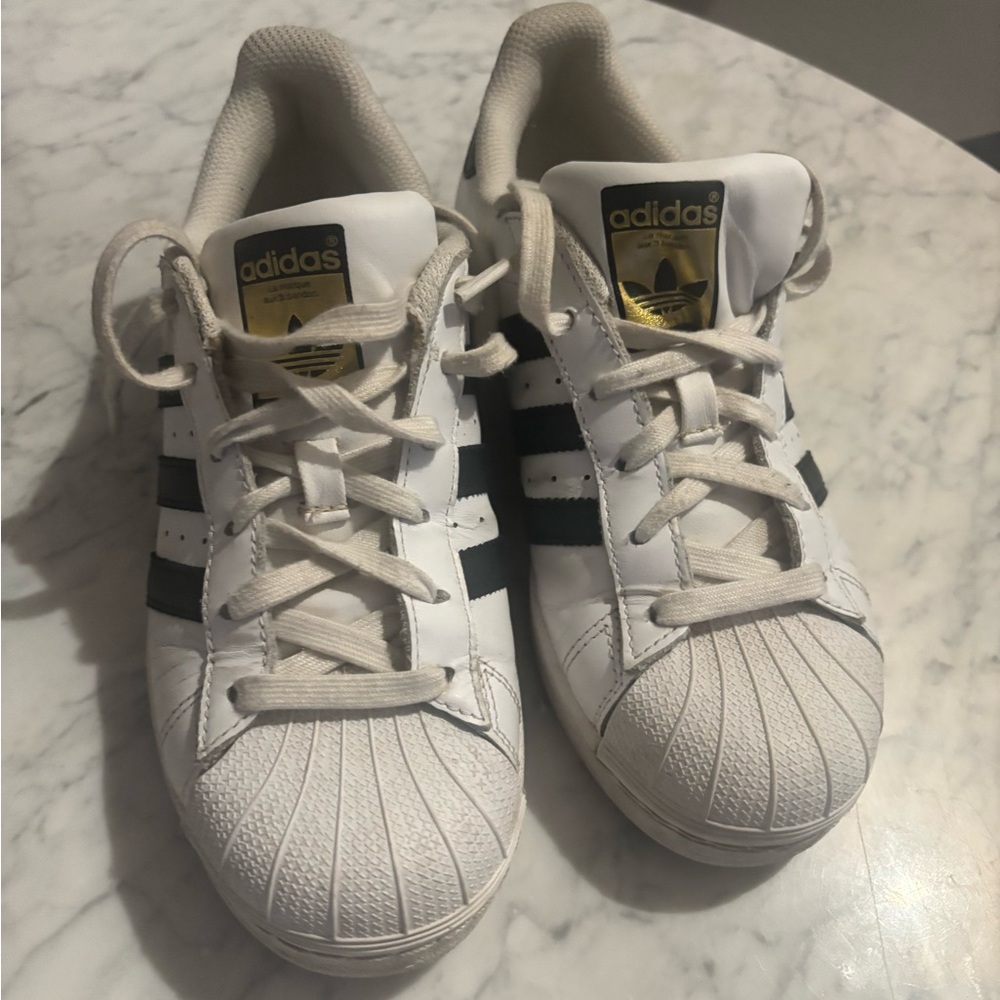 Adidas Superstar LaMarque Aux 3 sneakers Size 4 fit like a ladies 6.5/7 ( uk 36)